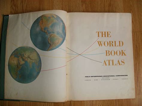 Atlas A Book Of Maps World Map