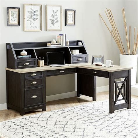 Heatherbrook L Shaped Home Office Set Liberty Furniture