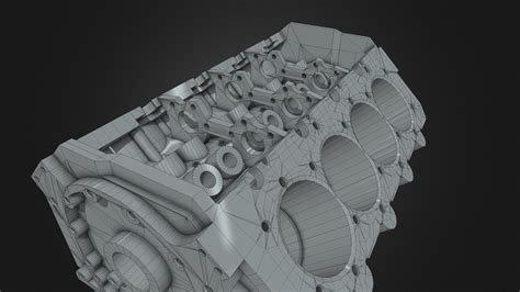 V8 Engine Block 3d Model By Fasteng Dea52df Sketchfab