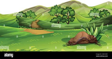 Natural Environment Lanscape Scene Stock Vector Image And Art Alamy