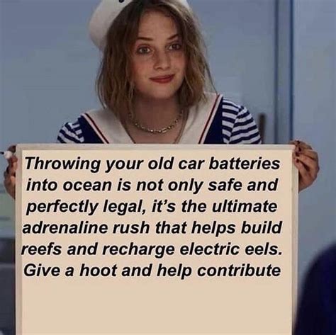 Throwing Car Batteries In The Ocean Meme