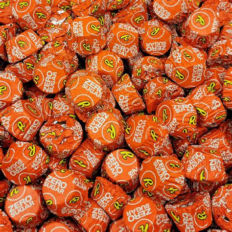 reeses zero sugar milk chocolate peanut butter miniature cups individually wrapped bulk pack 2