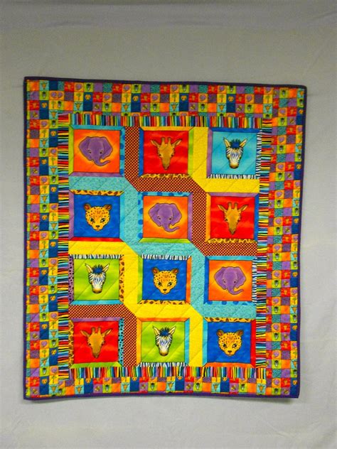 Colorful African Animal Quilt Quilts Animal Quilts Quilt Patterns