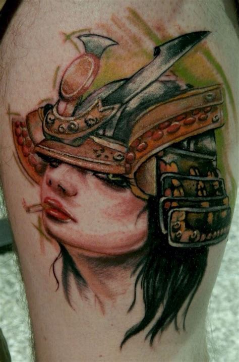 Female Samurai Tattoo By Rick Barnett By Fineinkstudios On Deviantart