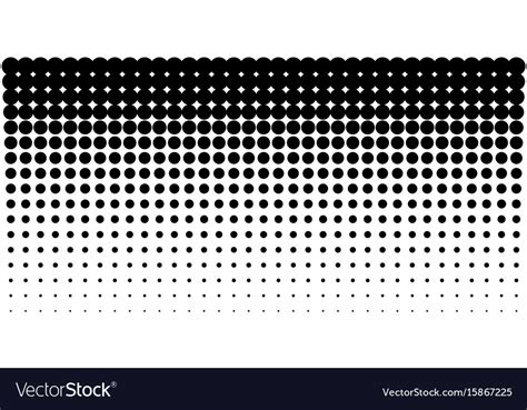 Gradient Halftone Dots Horizontal Background Vector Image
