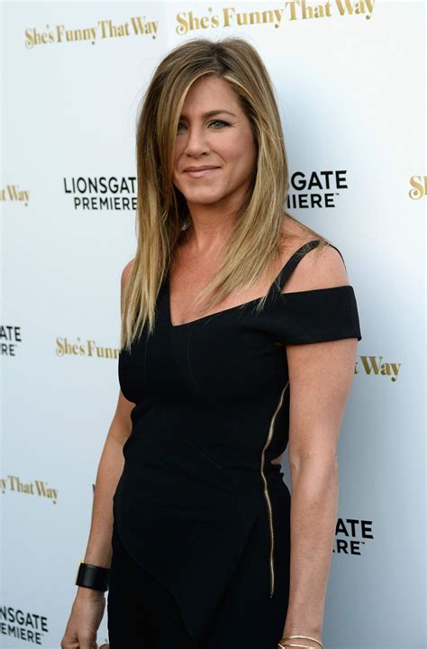 Aniston gained worldwide recognition in the 1990s for portraying rachel green on the birth name: JENNIFER ANISTON at She's Funny That Way Premiere in Los Angeles - HawtCelebs