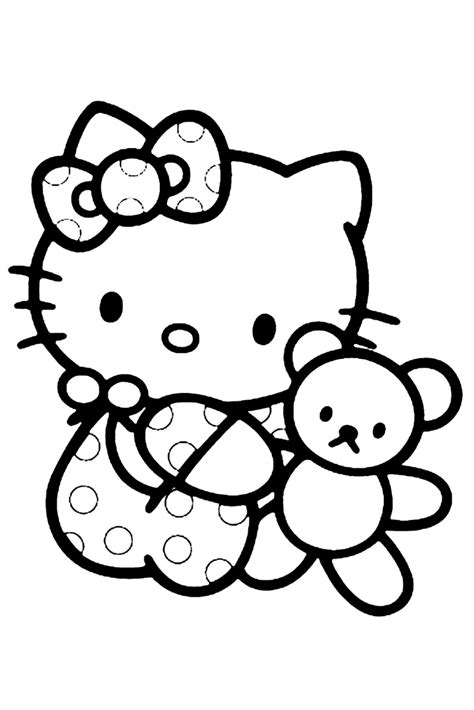 50 Hello Kitty Coloring Pages For Kids Hello Kitty Colouring Pages