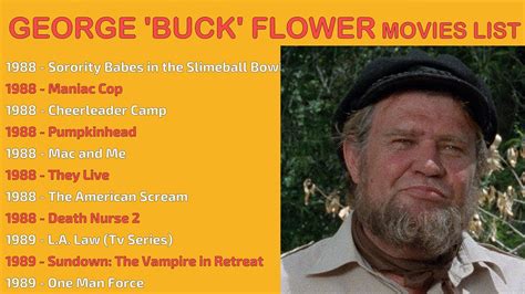 George Buck Flower Movies List Youtube