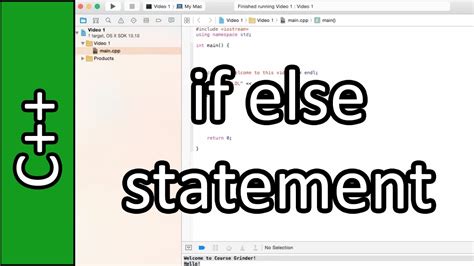 I see all these short hand statements for if a < b and such. if else statement - C++ Programming Tutorial #13 (PC / Mac ...