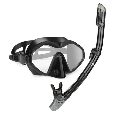 Snorkel Set Image 2 In 1 Snorkel Mask Set With Snorkeling Mask And Dry