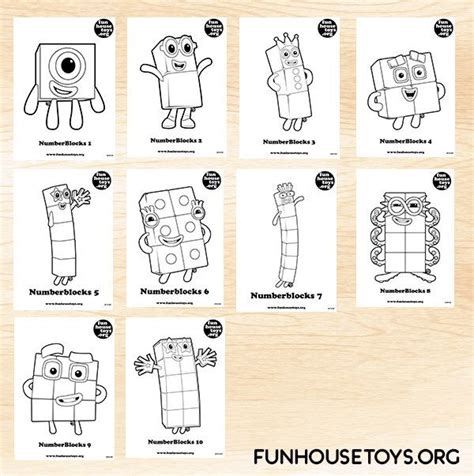 Fun House Toys Numberblocks Printables Free Kids Kindergarten