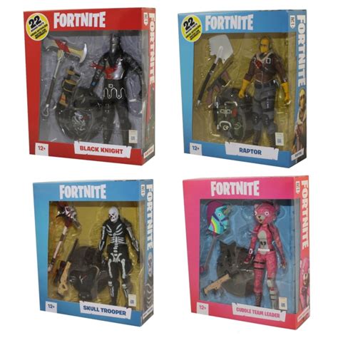 Mcfarlane Toys Action Figures Fortnite S1 Set Of 4 Raptor Black