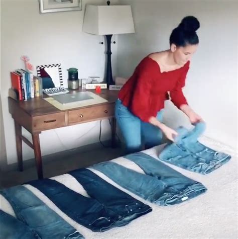This Womans Hack For Folding Jeans Will Save You So Much Space And