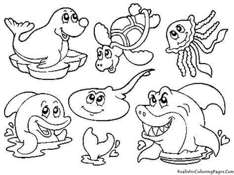Best Ocean Animals Coloring Pages For Kids ~ Best Coloring Pages For Kids