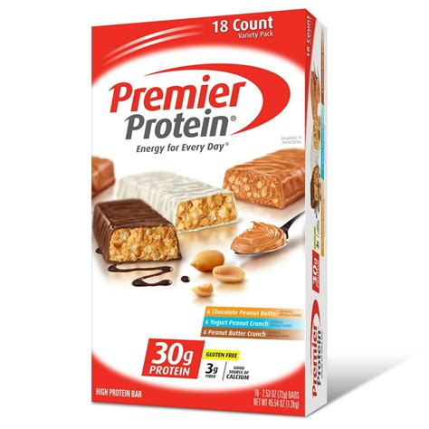Premier Protein Bar Variety Pack 30g Protein 18 Ct