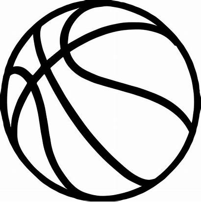 Bold Clipart Basketball Coloring Line Pages Ball