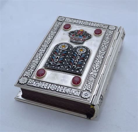 A Silver Plated Sidur Praying Book Embellished With Filligree And