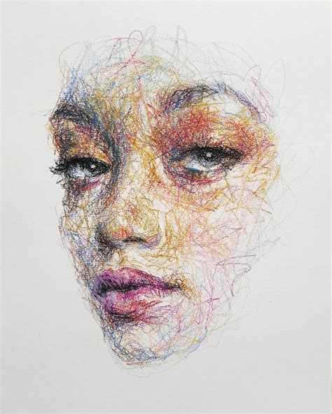 Self Taught Artist Makes Amazing Female Portraits Based On Doodles L
