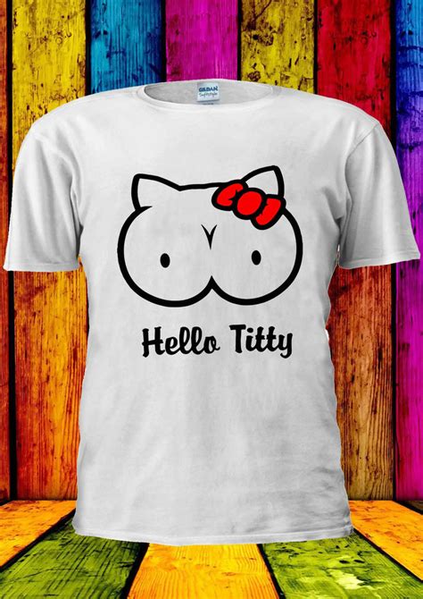 Hello Ttty Funny Kitten Kitty T Shirt Vest Men Women Unisex 1825 T