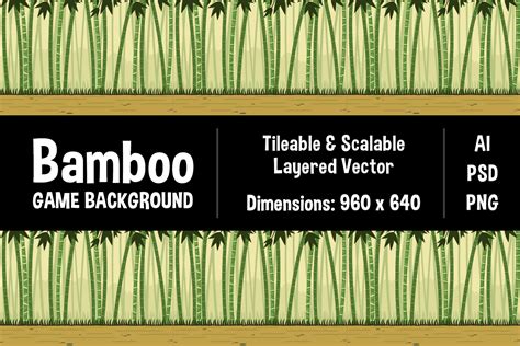 bamboo forest game background graphic by the stock croc · creative fabrica