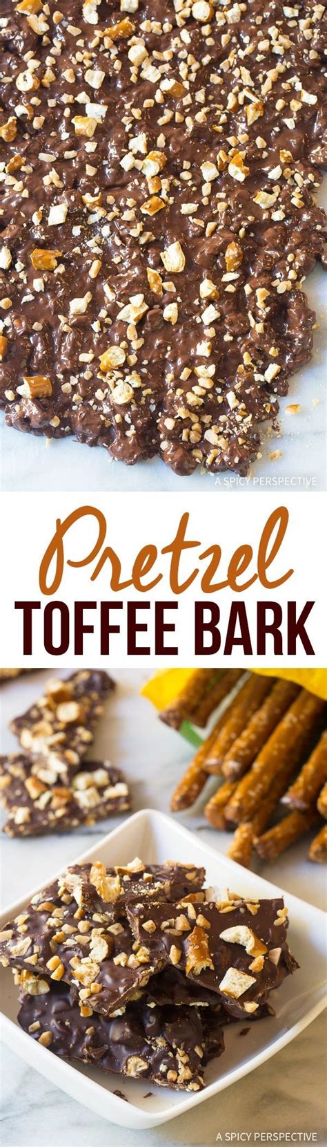 Serve This Simple 3 Ingredient Chocolate Pretzel Toffee Bark At Your