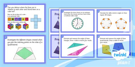 Planit Maths Y5 Properties Of Shapes Challenge Cards