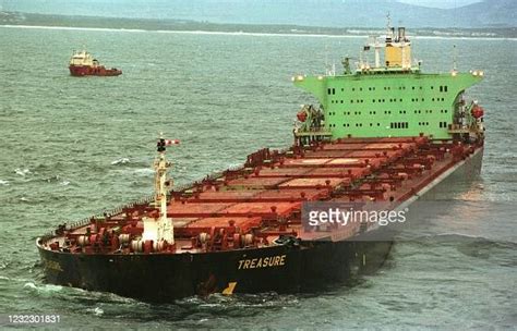 A Picture Dated 19 June 2000 Shows The Iron Ore Bulk Carrier Treasure