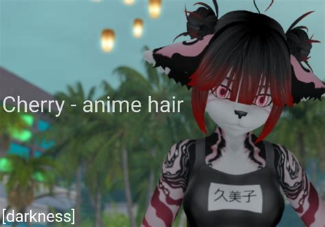 Second Life Marketplace Darkness Cherry Anime Hair