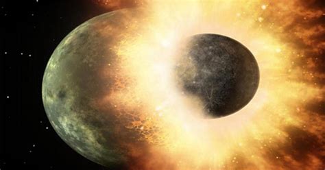 How The Moon Formed Lunar Rocks Support Giant Impact Theory Cbs News
