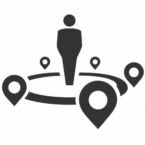 Around, around me, center, locations, map, nearby, places icon