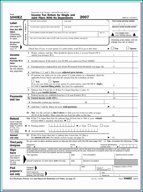 Free Printable Irs Forms Printable Forms Free Online
