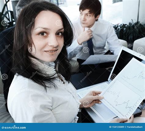 portrait of successful business woman on the background of the office stock image image of