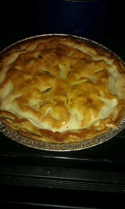 This easy apple pie recipe has a flaky, buttery pie crust and a sweet homemade apple pie filling. Semi homemade apple pie. Used pillsbury pie crust. Then, peeled & cubed fresh picked apples from ...