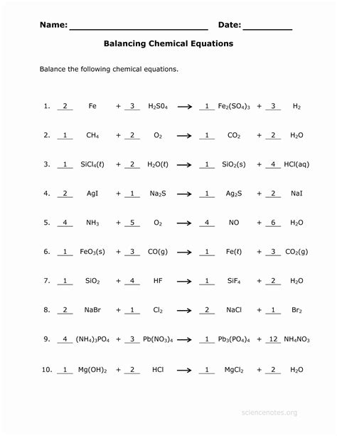 Balancing chemical equations answer key balancing chemical equation refers to balancing the stoichiometric coefficients on the reactants and products side. Temperature Conversion Worksheet Answer Key | Chemical ...