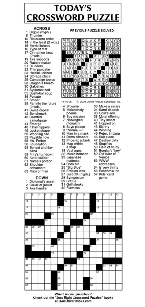 Our crossword puzzle answers and solutions are supported by the most complete listing of clues online. Andrews McMeel Syndication - Home