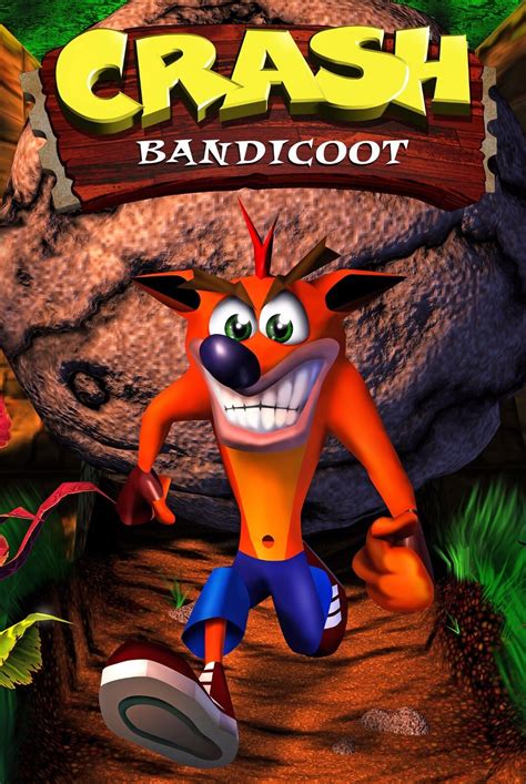 Crash Bandicoot Poster 6 Sizes Playstation Ps1 Psp Xbox Nintendo Ds