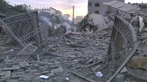 Israeli Air Strikes Hit Hamas Leaders Office Bbc News