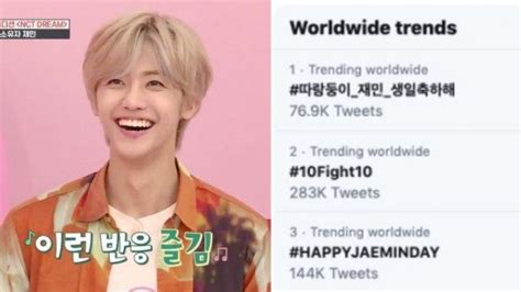 Jaemin NCT Ulang Tahun, #HappyJaeminDay Trending Topic Worldwide Twitter - Tribun Jateng