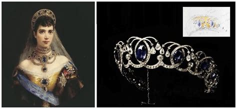 The Russian Sapphire Wave Tiara It Includes Nine Large Sapphires