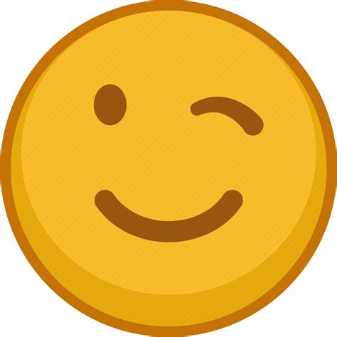 Emoji Emoticon Smile Wink Emoticons Emotion Expression Icon