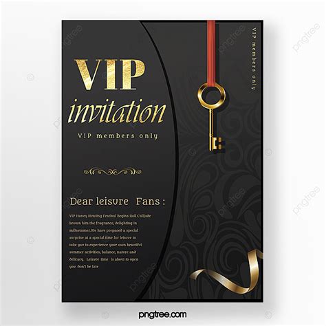 black gold luxury vip invitation poster template     pngtree