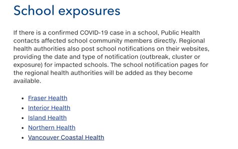 Coronavirus Outbreak Info For All Bc School Districts Now Available