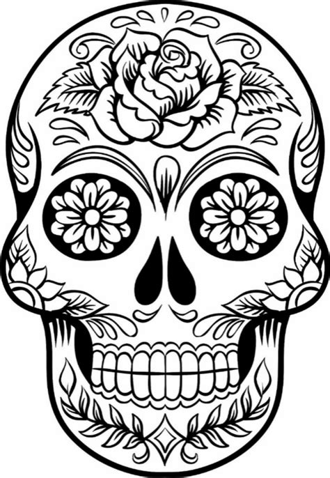 Skull Coloring Pages For Kids