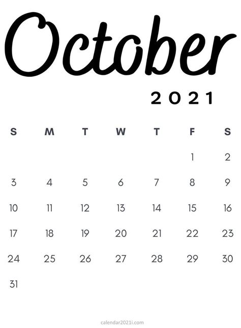 Pin On October Calendar