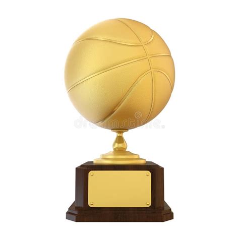 Basketball Golden Trophy Isolated Stock Illustration Illustration Of