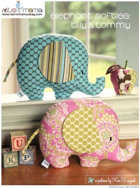 Baby Toy Tutorial Elephant Sewing Pattern Soft Toy Tilly Etsy