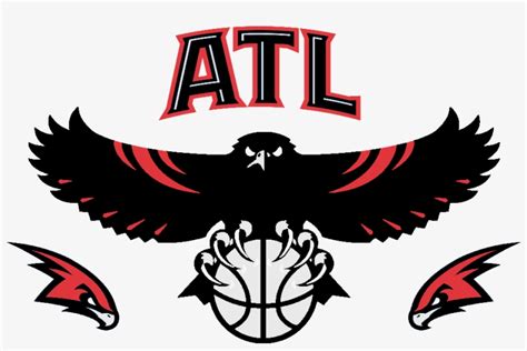 Atlanta hawks logo by unknown author license: Transparent Old Atlanta Hawks Logo