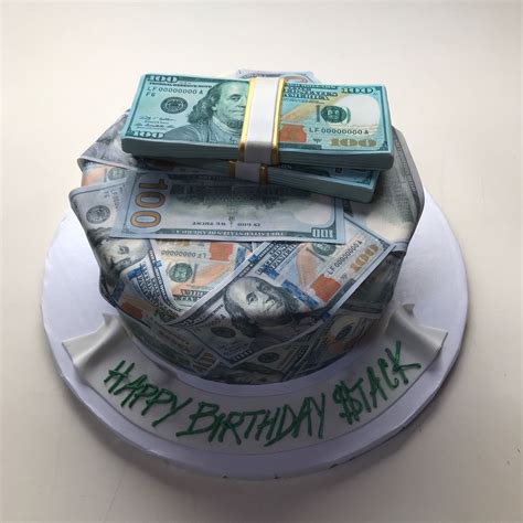 Find everything from cakes to party trays and supplies to make your next celebration easy. Dollars stacked & draped 301399 | Money birthday cake ...