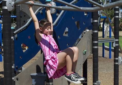 Girls Are Carefree On The Playground When They Are Wearing Their Sparkle Farms Modesty Shorts