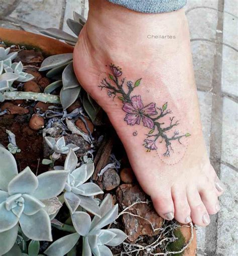 Lotus Flower Foot Tattoo Sunflower Foot Tattoos Tattoos